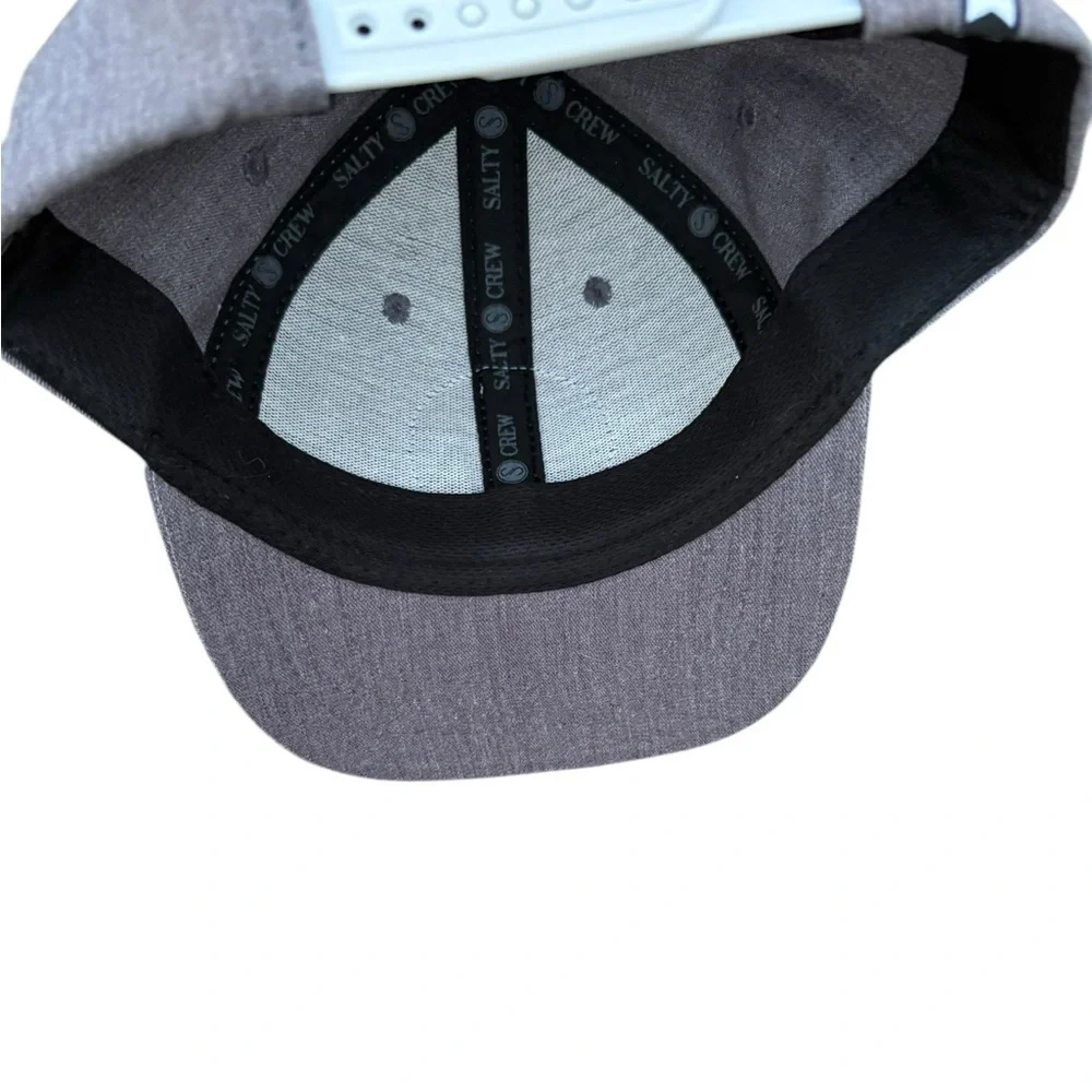 Salty Crew Gray Shark Patch SnapBack Hat